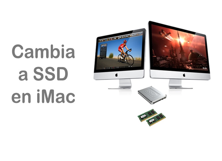 Cambia el disco duro de tu iMac por SSD, o bien, dispón de ambos